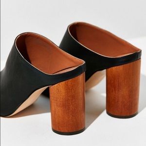 Urban Outfitters Wood Heeled Mules
